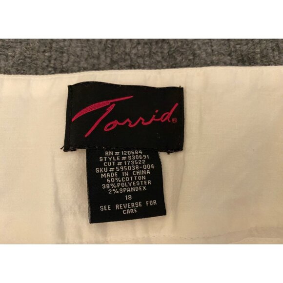 Talbots Skirt Womens 18 White Cotton Midi Pencil Stretch Career Office Workwear‎ - Picture 2 of 10